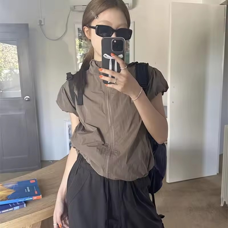 Crew Clothing Summer Jacket - Vintage Sports Jackets Women Mountaineer Short