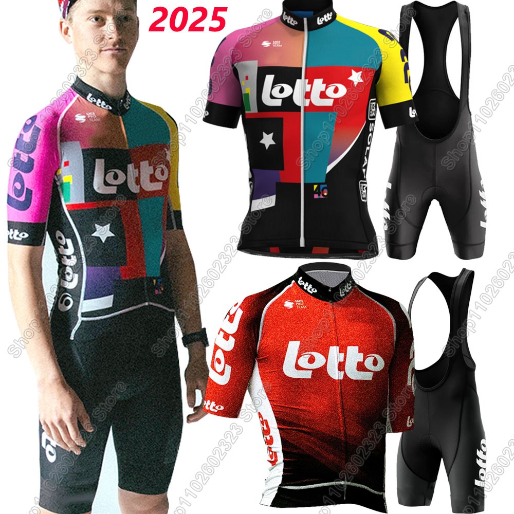 Summer Clothing Sale Men - Lotto team 2025 cycling jersey set