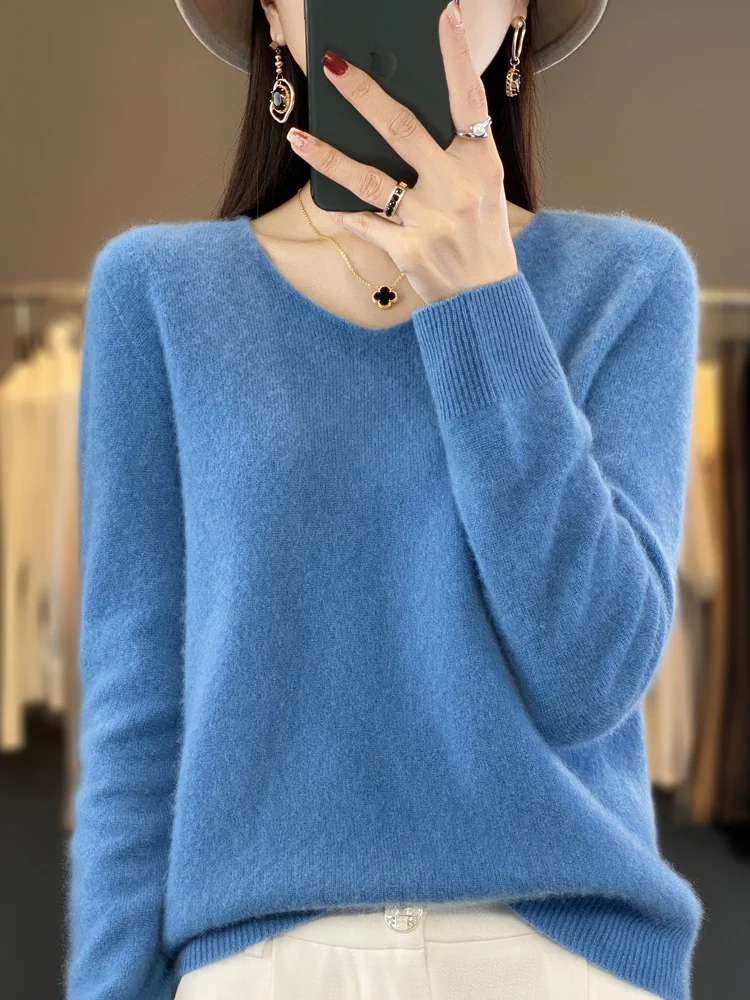 Summer Clothing Yarn - Fashion100% Merino Wool Sweater Cashmere Pullover