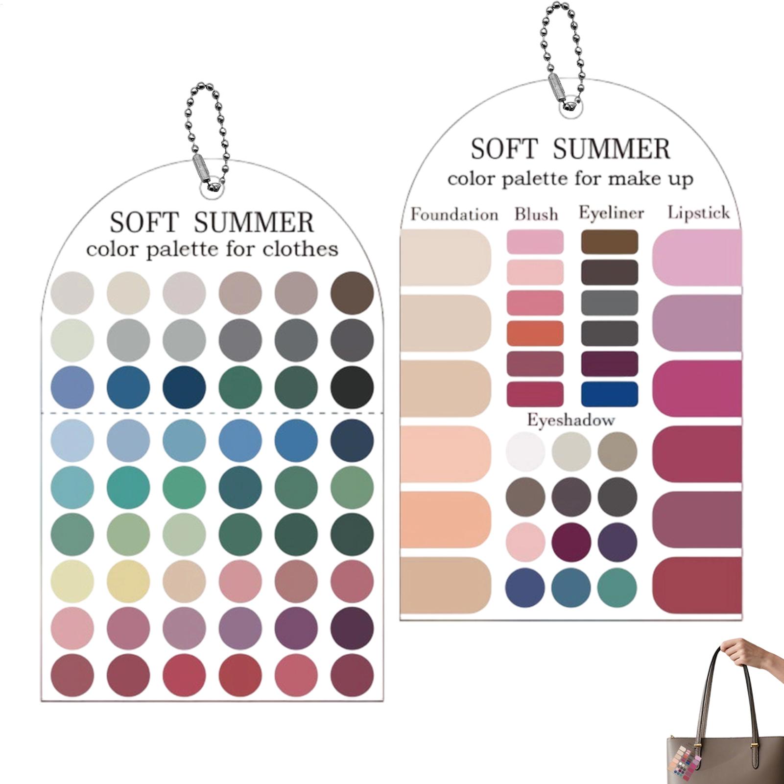 Summer Clothing Guide - 2 Pieces Acrylic Seasonal Palette Soft