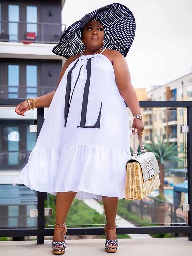 Summer Clothing Wholesale - Women Casual Summer Dress Sleeveless Plus