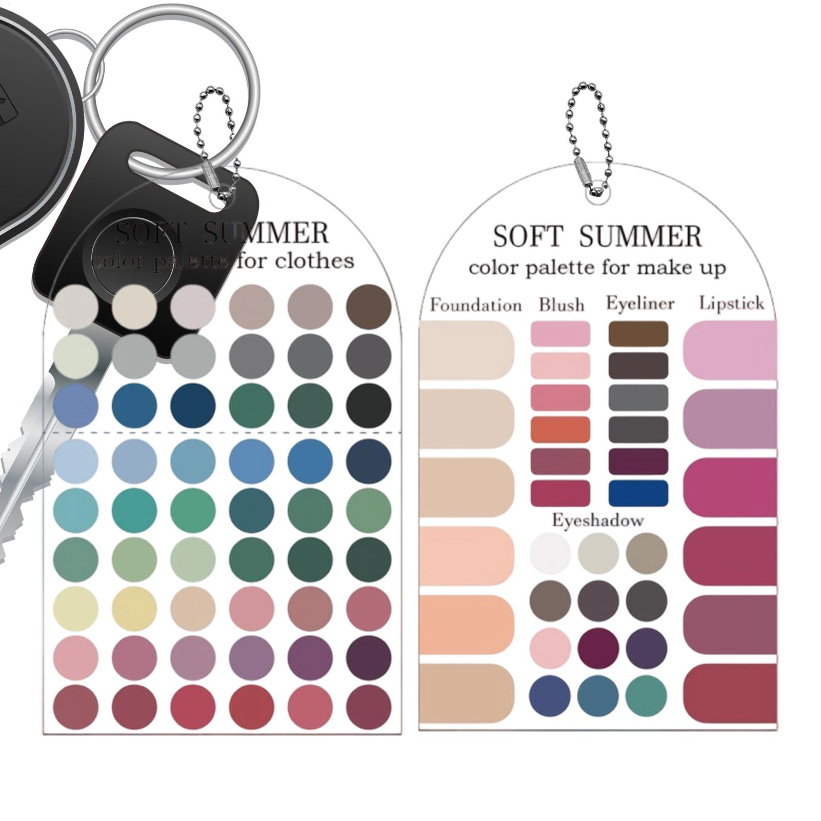 Summer Clothing Guide - 2Pcs Acrylic Seasonal Palette Soft Summer