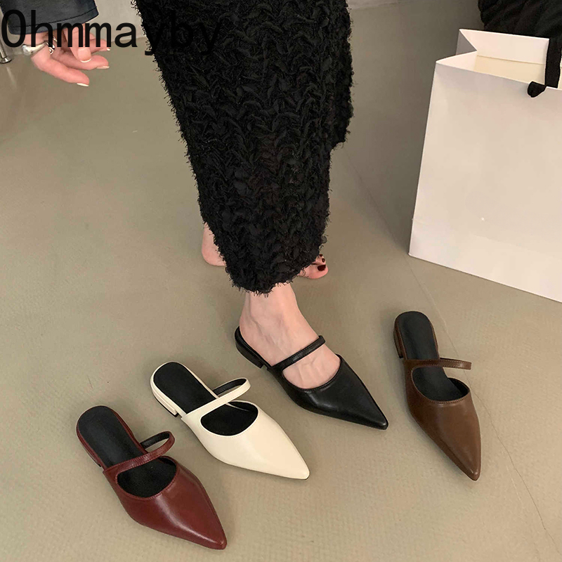 Summer Clothing Offers - Spring Summer Pointed Toe Women Muels