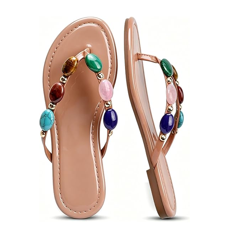 Flip Flop Jeweled - 2026 Women Summer Jewelled Thong Strap