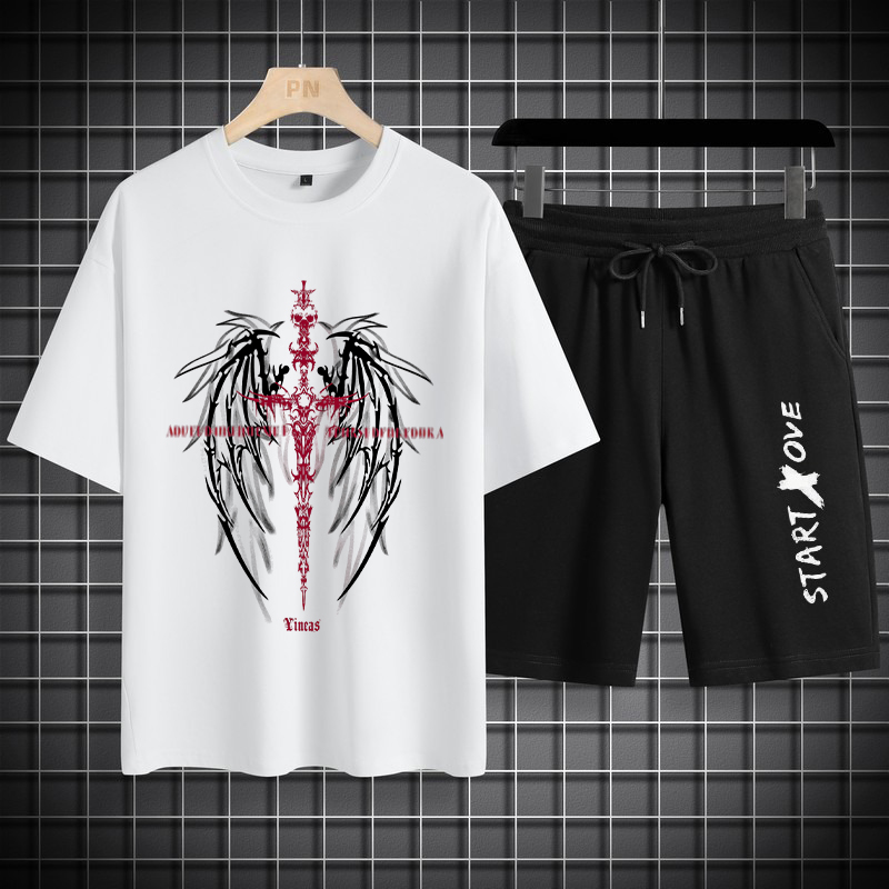 1pcs Men's t-shirt Sets 2026 S - Summer Youth Clothing 评论和价格
