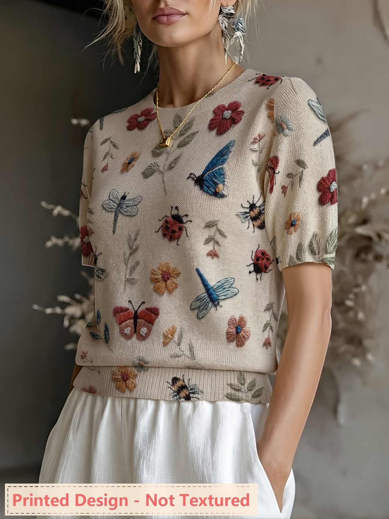 Printed Design - Nottextured S - Summer Clothing Yarn 评论和价格