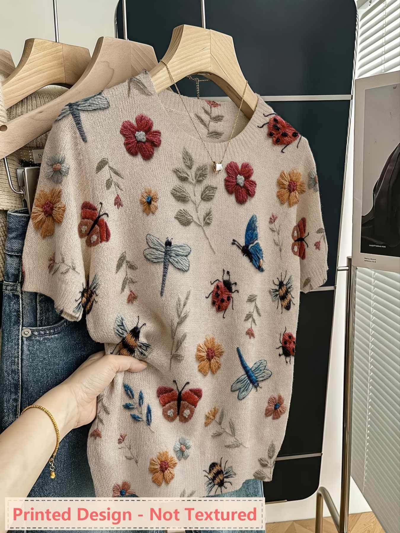 Printed Design - Nottextured S - Summer Clothing Yarn 评论和价格