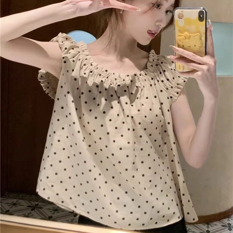 Korean Temperament Polka Dot L - Summer Youth Clothing 评论和价格