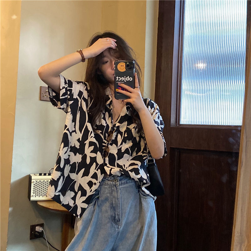 Summer New Printing Loose Shir - Summer Youth Clothing 评论和价格