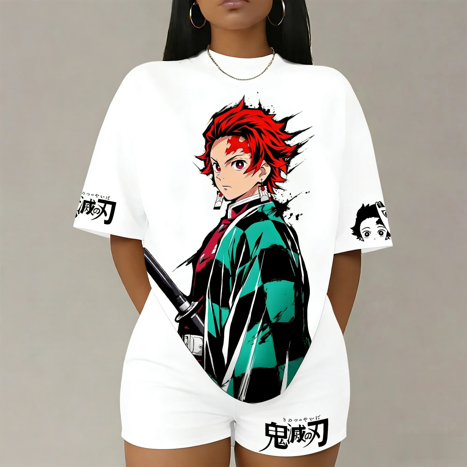 Demon Slayer Street Trend Bran - Summer Clothing Good Quality 评论和价格