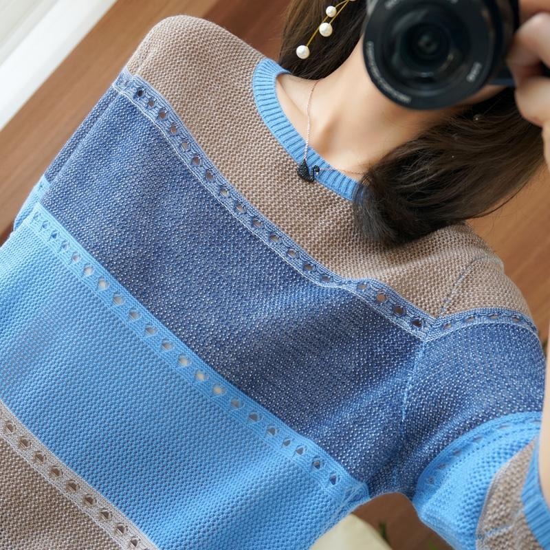 Women Sweater 3/4 Sleeve Korea - Summer Clothing Yarn 评论和价格