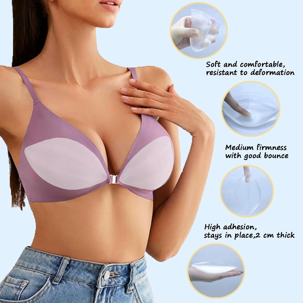 Adhesive Silicone Bra Inserts  - Bikini Set Push Up 评论和价格