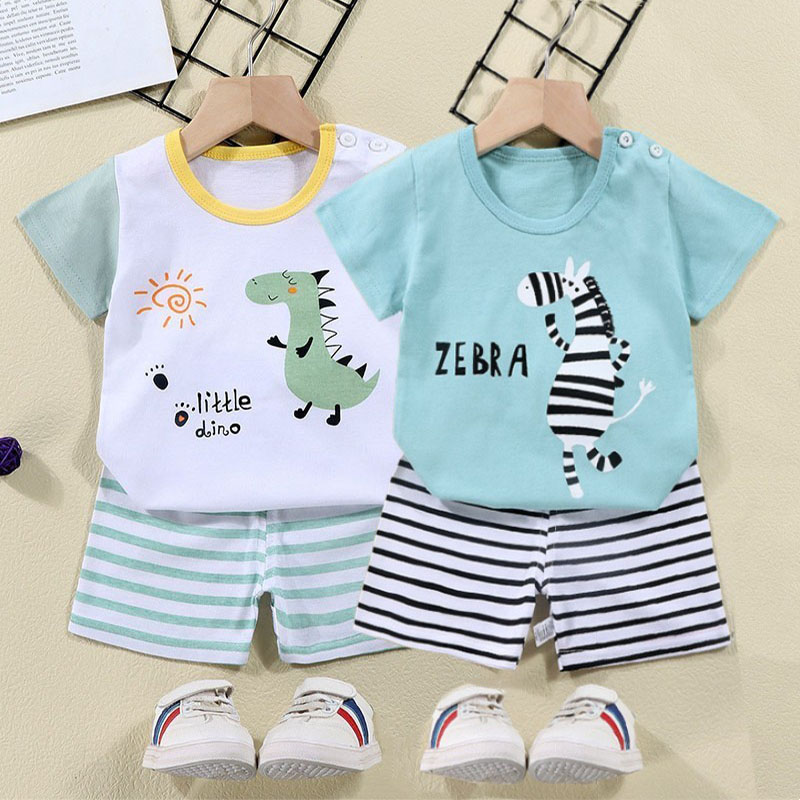 Cotton Tees+Shorts 2-piece Tra - Summer Clothing Toddler 评论和价格