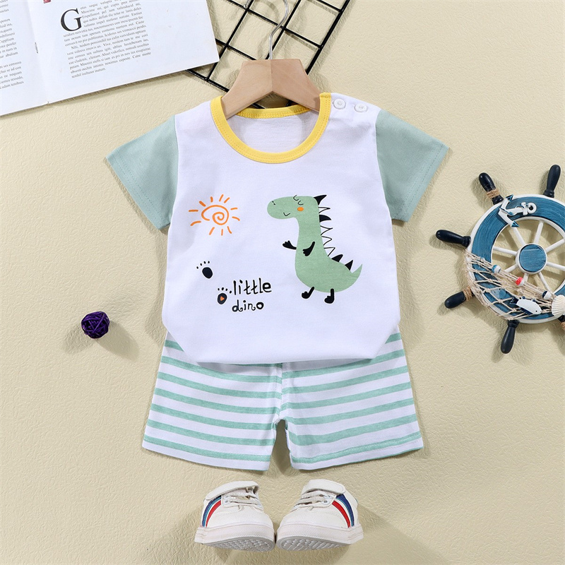 Cotton Tees+Shorts 2-piece Tra - Summer Clothing Toddler 评论和价格