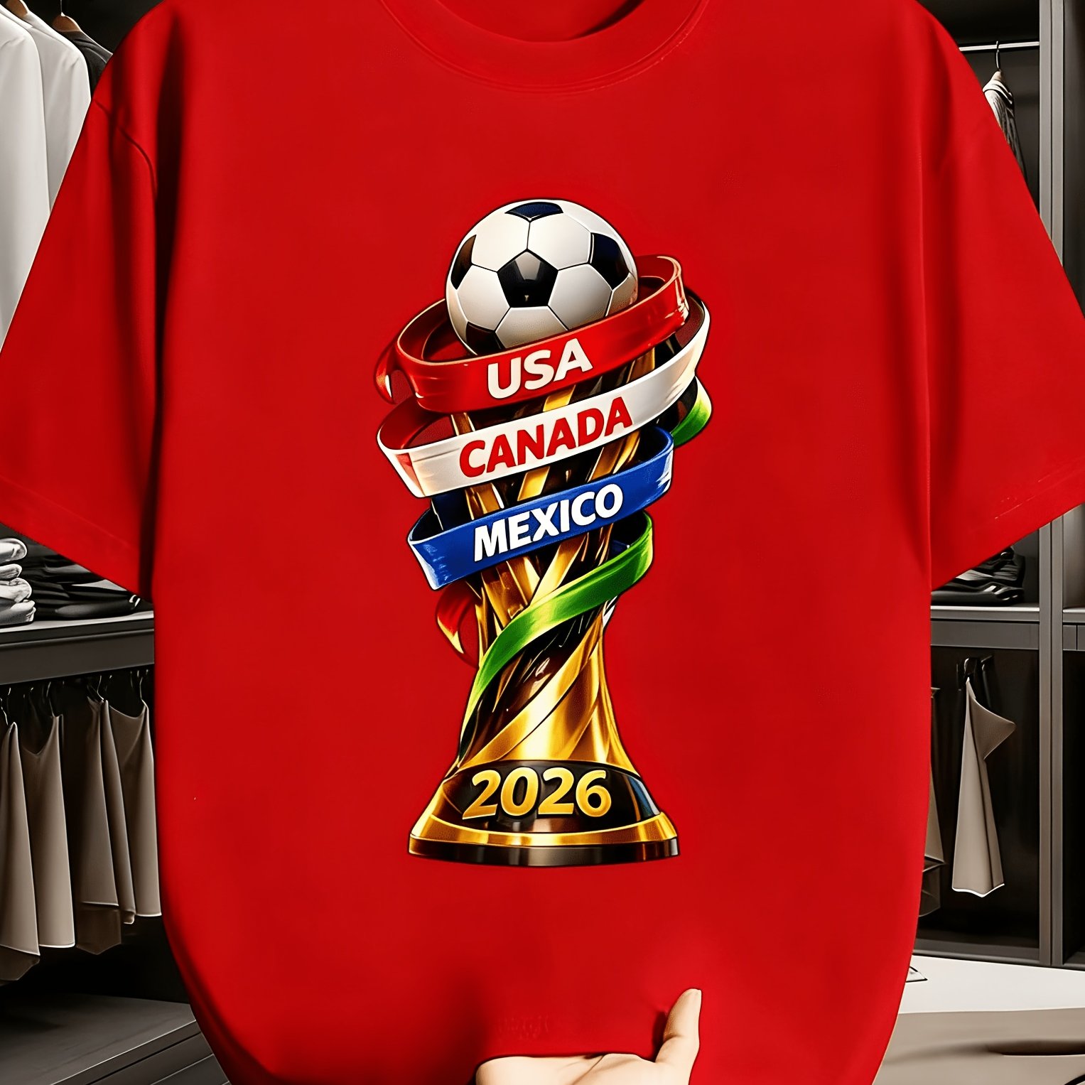 2026 USA Canada Cup Fun Print  - Summer Clothing Canada 评论和价格