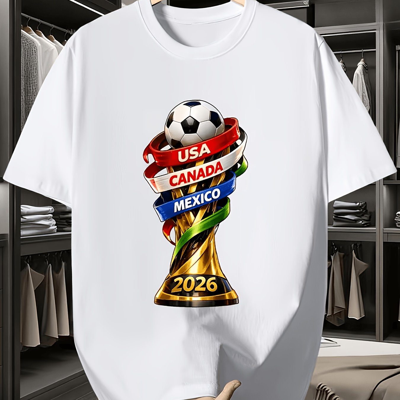 2026 USA Canada Cup Fun Print  - Summer Clothing Canada 评论和价格