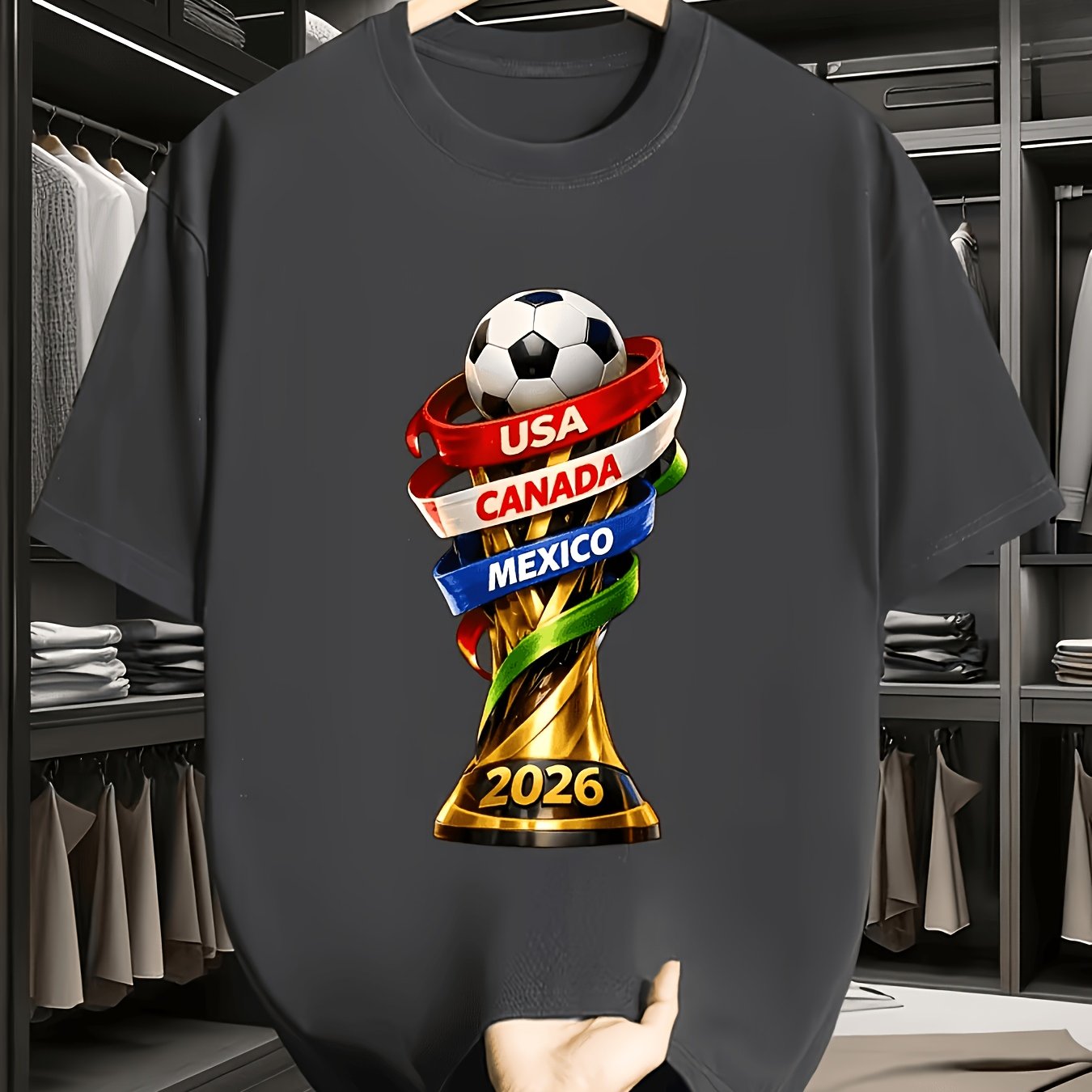 2026 USA Canada Cup Fun Print  - Summer Clothing Canada 评论和价格