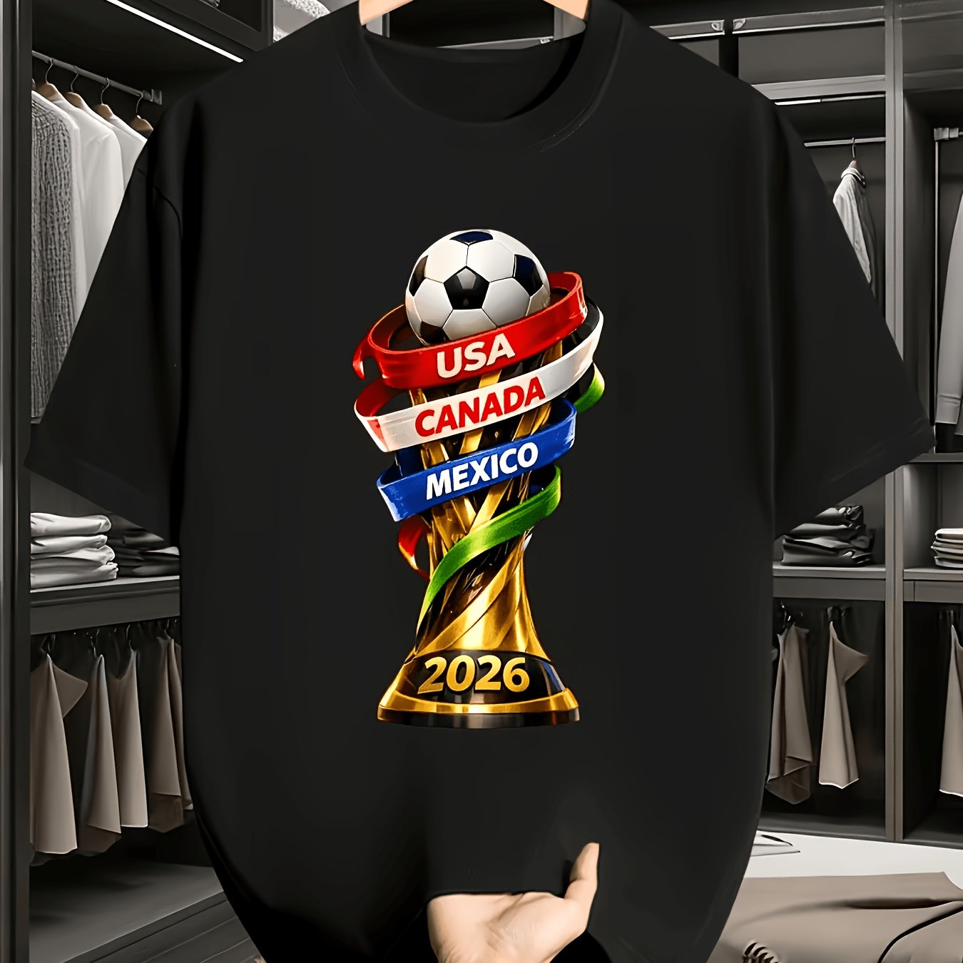 2026 USA Canada Cup Fun Print  - Summer Clothing Canada 评论和价格