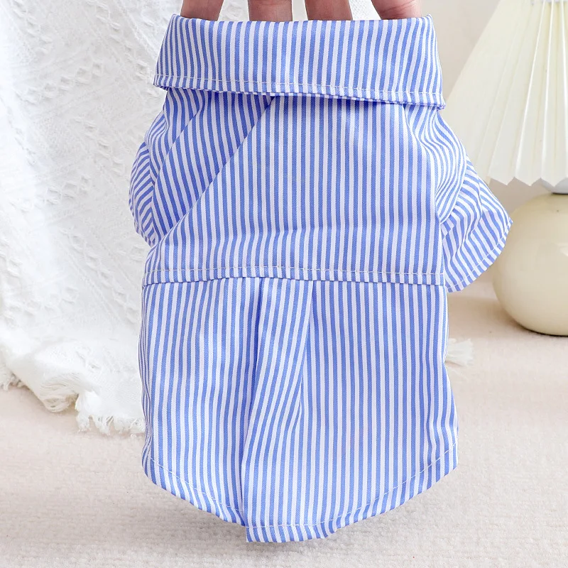 Pet Dog Clothes Bowknot Stripe - Summer Clothing Wholesale 评论和价格