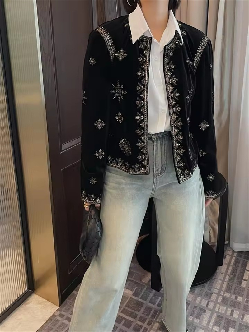 Fashion Embroidered Black Jack - Crew Clothing Summer Jacket 评论和价格