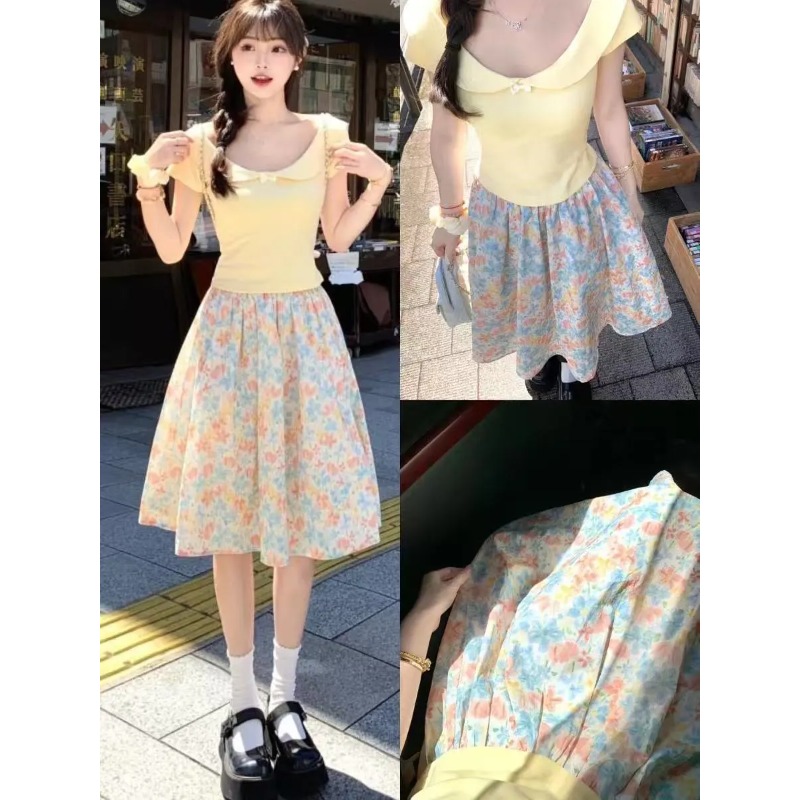 Japan Korean Women Sweet Slim  - Summer Clothing In Japan 评论和价格