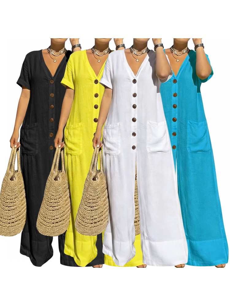 Plus Size Women Clothes Jumpsu - Summer Clothing Wholesale 评论和价格