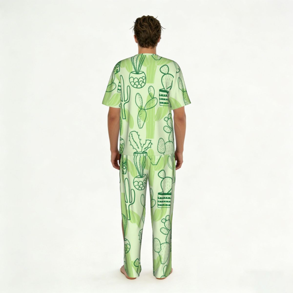 Men Pajamas Suit Short Sleeved - Summer Clothing Patterns 评论和价格
