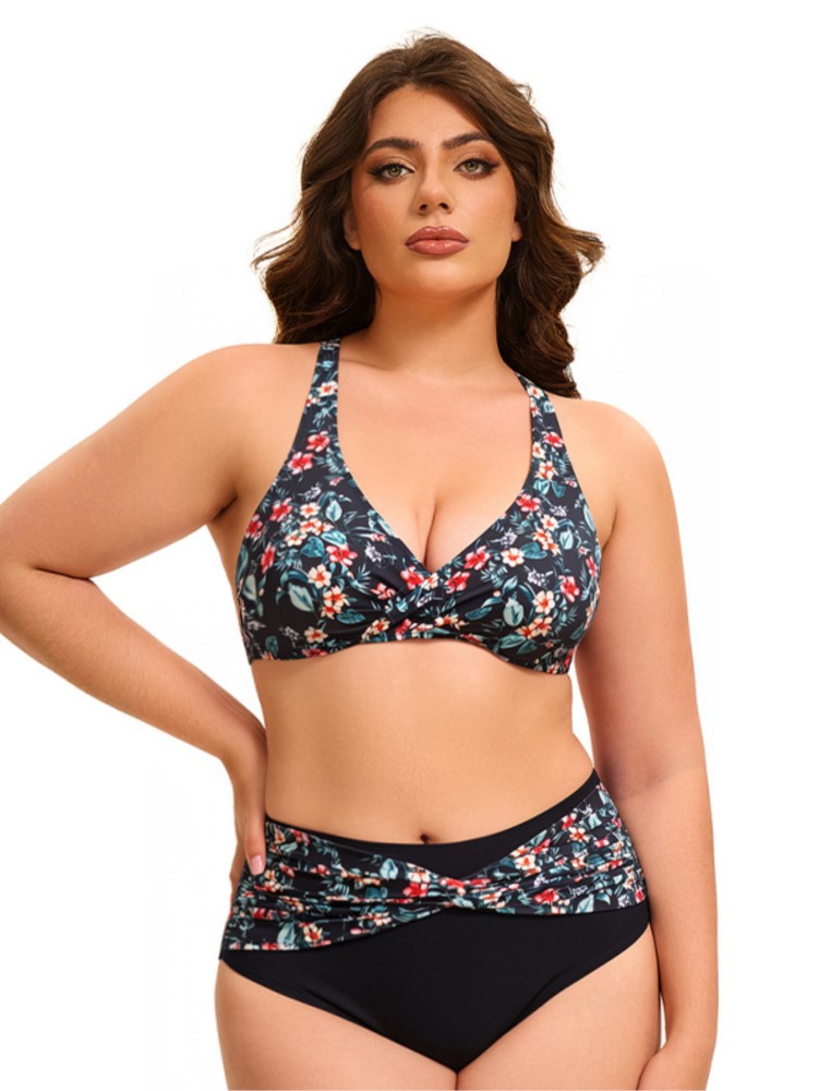 Plus Size High Waist Bikini Wo - Bikini Set Push Up 评论和价格
