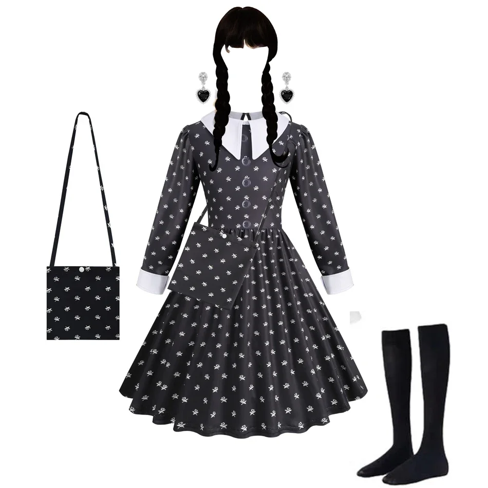 Black Costumes Dress for Girls - Summer Youth Clothing 评论和价格