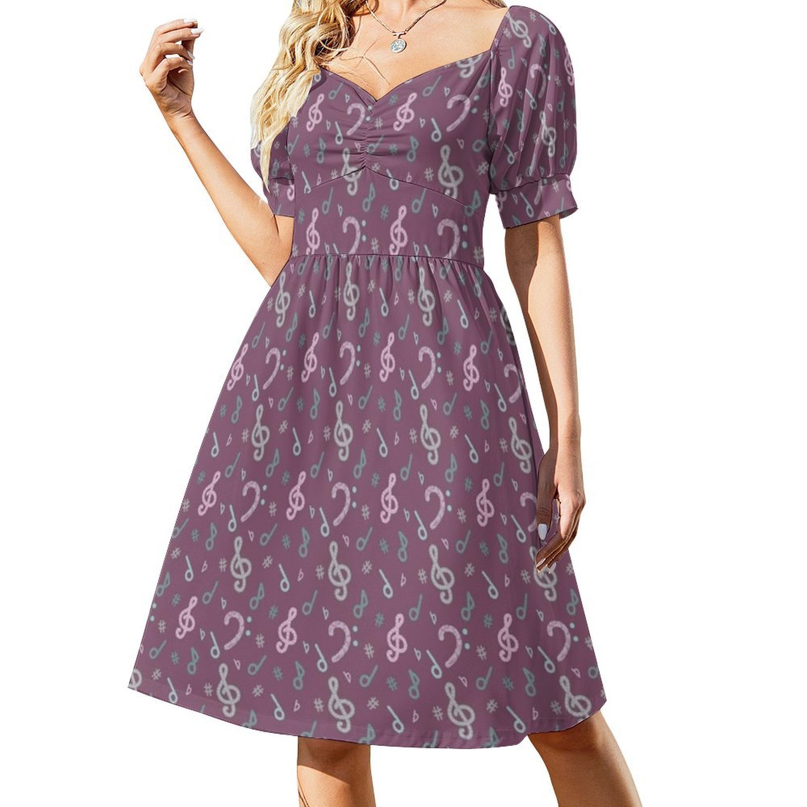 Happy Music Pattern Women's St - Summer Clothing Patterns 评论和价格