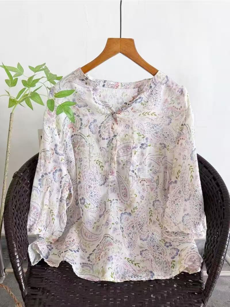 100% Ramie shirts for women su - Summer Clothing In Japan 评论和价格