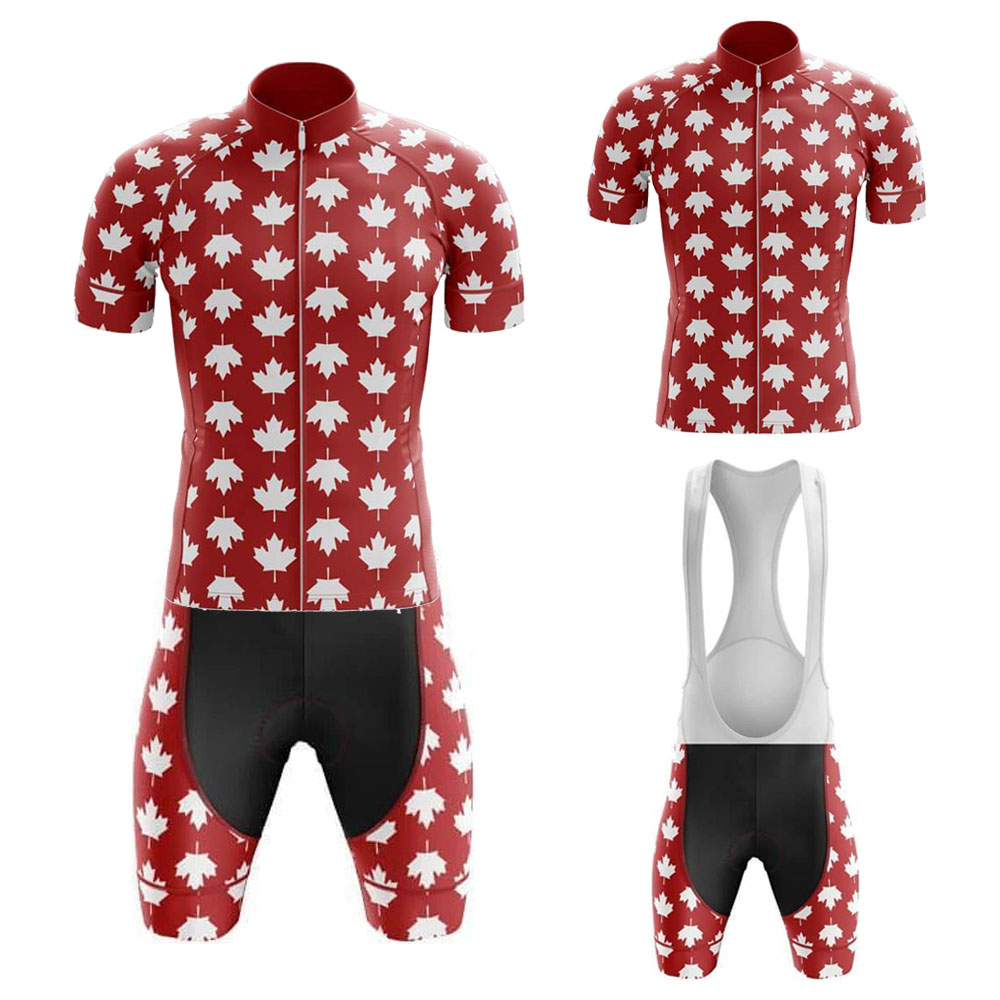 Canada Cycling Jersey Set for  - Summer Clothing Canada 评论和价格