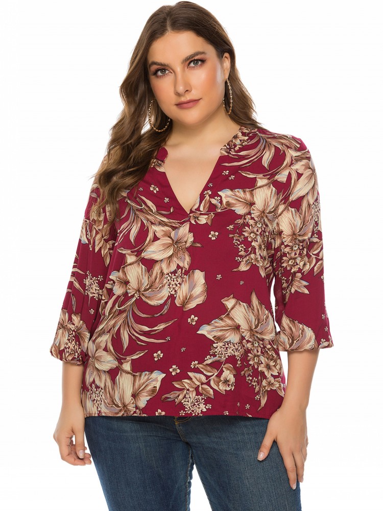 Women's Plus Size XL-4XL Casua - Xl Summer Clothing 评论和价格