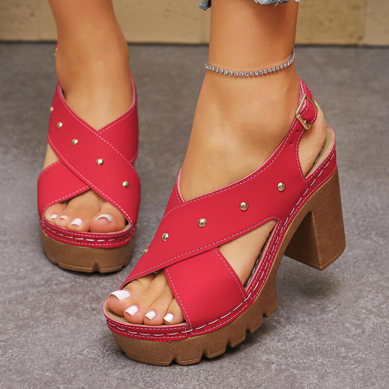 Vintage Super High Heel Cross  - Summer Clothing Offers 评论和价格