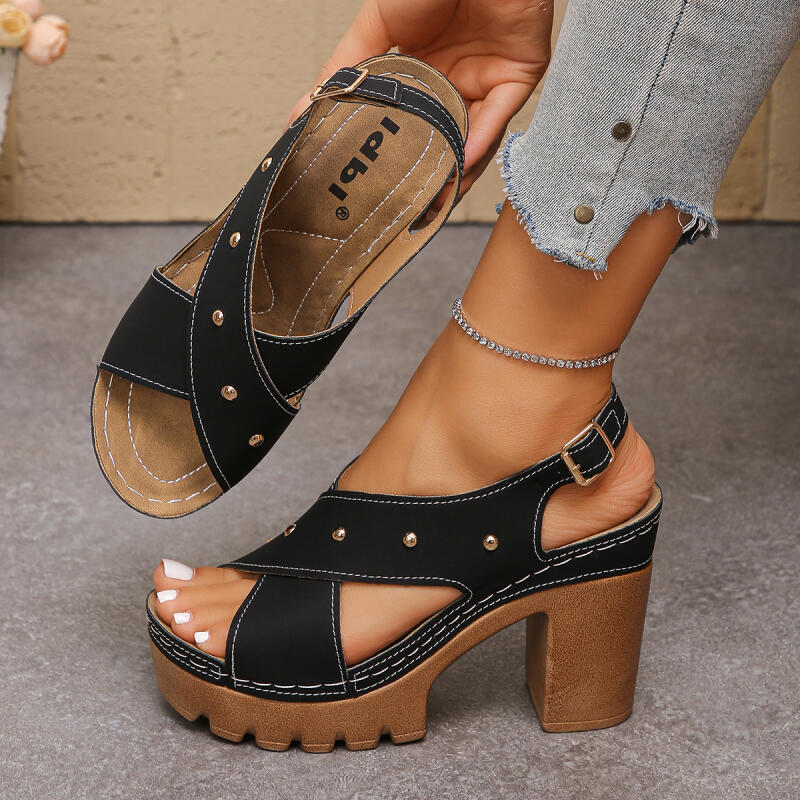 Vintage Super High Heel Cross  - Summer Clothing Offers 评论和价格
