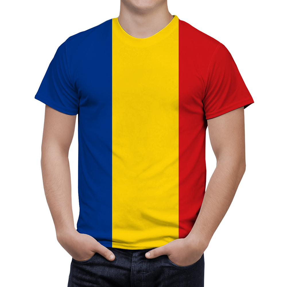 Romania Flag Graphic T Shirt f - Summer Clothing Wholesale 评论和价格